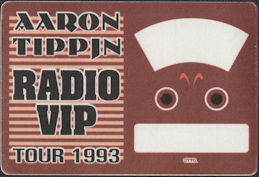 ##MUSICBP0931 - Aaron Tippin OTTO VIP Cloth Radio Pass from the 1993 Call of the Wild Tour