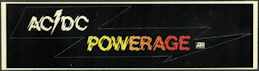 ##MUSICBQ0194 - AC/DC Lightning Bolt Bumper Sticker from the 1978 Powerage Album