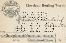 #UPaper056 - Early Cleveland Bottling Works Check