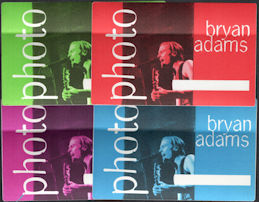 ##MUSICBP0286 - Group of 4 Huge Oversized Bryan Adams OTTO Cloth Backstage Photo Passes from the 1996 Til I Die Tour