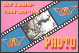 ##MUSICBP0936  - 1993 Aerosmith Get a Grip Tour OTTO Cloth After Show Backstage Pass