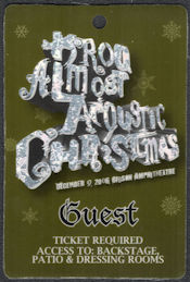 ##MUSICBP1153 - KROQ 2006 Almost Acoustic Christmas OTTO Sheet Laminate Backstage Pass - Fall Out Boy, Foo Fighters, and More