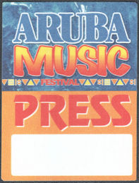 ##MUSICBP1561 - 2006 Aruba Music Festival OTTO Cloth Press Pass - Styx, Lionel Richie