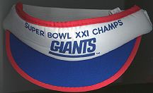 #BHSports010  - Super Bowl XXI Champs N.Y. Giants Football Baby Visor