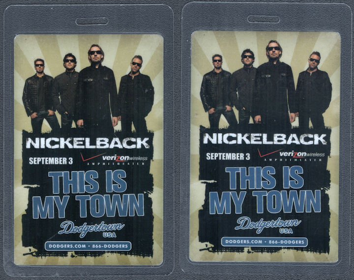 ##MUSICBP1676 - Nickelback OTTO Laminated Pass from the 2009 Dark Horse Tour