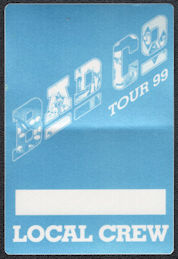 ##MUSICBP1223  - Bad Company OTTO Backstage Local Crew Pass from the 1999 Tour