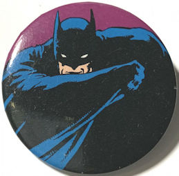 #CH535 - Rare Licensed 1982 Batman with Cowl Pinback - Licensed DC Comics