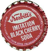 #BC028  - Group of 10 Cork Lined Nesbitt Black Cherry Soda Caps