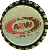 #BF045  - Group of 10 A & W Root Beer Soda Caps