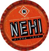 #BF041 - Group of 10 Nehi Orange Plastic Lined Soda Caps