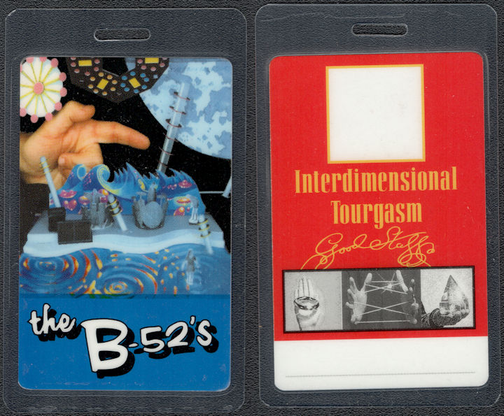 ##MUSICBP1848 - B-52's OTTO Laminated Backstage Pass from the 1992 Interdimensional Tourgasm Tour
