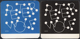 ##MUSICBP0707 - Pair of Peter Wolf (J. Geils Band) OTTO Cloth Backstage Passes from the 1984 Lights Out Tour