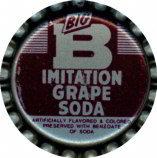 #BC032 - Group of 10 Big B Imitation Grape Soda Plastic Lined Bottle Caps