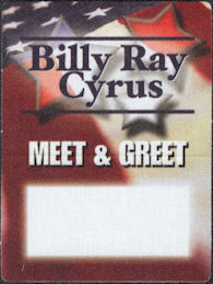 ##MUSICBP0007 - Group of 4 Billy Ray Cyrus Cloth OTTO Backstage Passes from the Spirit of America Tour