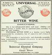 #ZBOT050 - Universal Bitter Wine Label