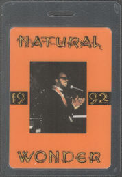 ##MUSIC1955 - Scarce Stevie Wonder OTTO Laminated Backstage Pass from the 1992 Natural Tour
