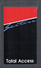 ##MUSICBP0261 - Santana OTTO Laminated Total Access Backstage Pass from the 1983 Tour