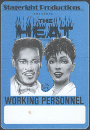 ##MUSICBP1575 - Luther Vandross OTTO Cloth Working Personnel Pass from the 1988-89 Heat Tour