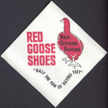 #CH246 - Red Goose Shoe Napkin