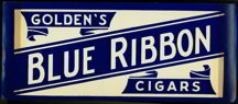 #SIGN040 - Small Blue Ribbon Cigar Sign