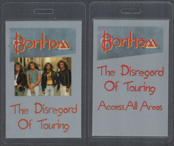 ##MUSICBP2140 - Bonham OTTO Laminated All Access Pass from the 1989 Disregard of Timekeeping Tour