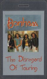 ##MUSICBP2140 - Bonham OTTO Laminated All Access Pass from the 1989 Disregard of Timekeeping Tour