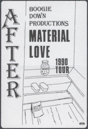 ##MUSICBP2169 - Rare Boogie Down Productions OTTO Cloth After Show Pass from the 1990 Material Love Tour