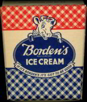 #CH140  - Borden's Ice Cream 1/2 Pint Ice Cream Box with Elsie