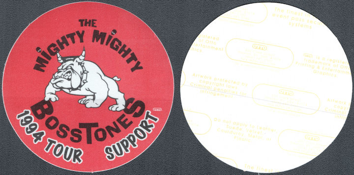 ##MUSICBP1615  -  1994 Mighty Mighty Bosstones OTTO Cloth Support Pass