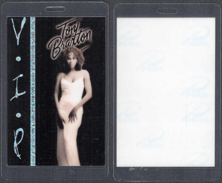 ##MUSICBP1910  - Tony Braxton Perri VIP Backstage Pass from the 1997 Secrets Tour