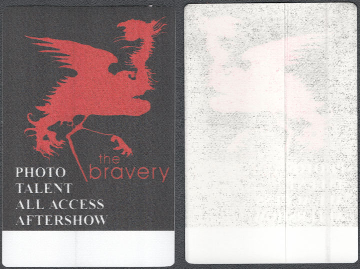 ##MUSICBP2145  - The Bravery OTTO Cloth Backstage Pass from the 2005 Self-Titled Tour