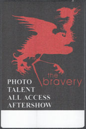 ##MUSICBP2145  - The Bravery OTTO Cloth Backstage Pass from the 2005 Self-Titled Tour