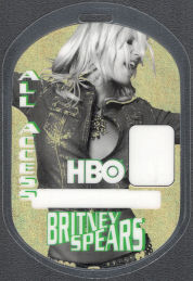 ##MUSICBP1449  - Britney Spears Laminated Perri All Access Pass from the 2001-02 Dream in a Dream Tour