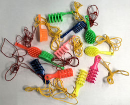 #TY865 - Group of 12 Toy Doll Brush Necklace Charms