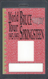 ##MUSICBP1886  - Bruce Springsteen T-Bird Backstage Pass from the 1992/93 World Tour