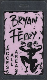 ##MUSICBP0954 - Bryan Ferry Laminated Guest Bac...