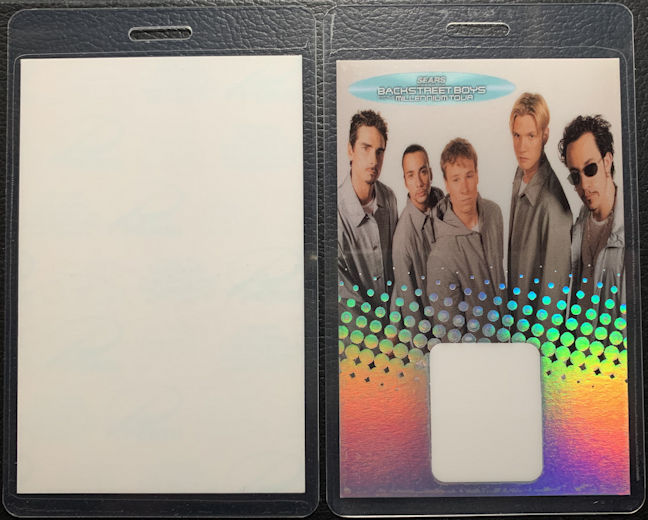 ##MUSICBP0451 - BackStreet Boys Laminated Perri Backstage Pass from the Millennium Tour