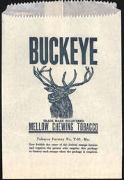 #TOBACCO007 - Buckeye Chewing Tobacco Bag