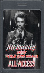 ##MUSICBP2040 - Jeff Buckley OTTO Laminated All Access Pass from the 1994-95 Grace World Tour