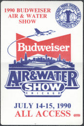 ##MUSICBP1779 - 1990 Budweiser Air and Water Show OTTO All Access Pass - Chicago Park, July 14 - 15, 1990