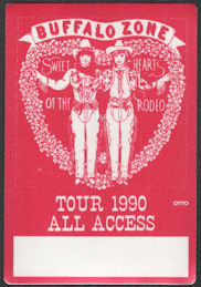 ##MUSICBP0966 - Sweet Hearts of the Rodeo Cloth All Access Pass from the 1990 Buffalo Zone Tour