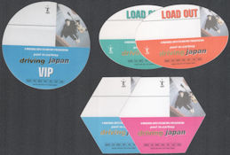##MUSICBP2005 - 5 Different Paul McCartney (Beatles) OTTO Cloth Backstage Passes from the 2002 "Driving Japan" Tour