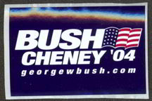 #PL244 - Bush Cheney Sticker