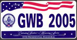 #PL240 - George W. Bush Souvenir License Plate