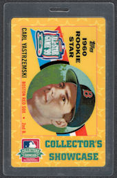 ##MUSICBP1254 - Carl Yastrzemski Collector's Showcase Laminated Pass from the 1999 Boston All-Star Game