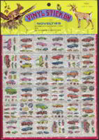 #BDTransport057 - Large Display Card of Car Stickers