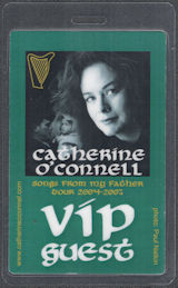 ##MUSICBP2171  - Catherine O'Connell OTTO Laminated VIP Pass from the 2004-05 Songs From My Father Tour