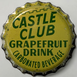 #BF215 - Castle Club Grapefruit Drink Soda Bottle Caps