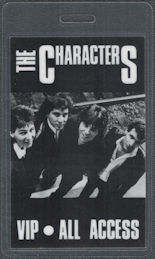 ##MUSICBP2159 - Rare The Characters OTTO Laminated VIP Passes from the 1984 Tour