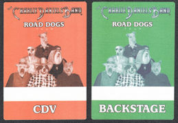 ##MUSICBP0952 - 2 Charlie Daniels Band Backstage and CDV OTTO Backstage Pass from the 2000 Road Dogs Tour